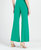 Front Slit Ankle Petal Pant In Emerald