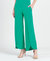 Front Slit Ankle Petal Pant In Emerald - Emerald