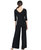 Signature 3/4 Sleeve Jumpsuit In Black