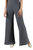 Signature Palazzo Pant In Charcoal - Charcoal