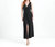 V-Neck Maxi Dress In Black - Black