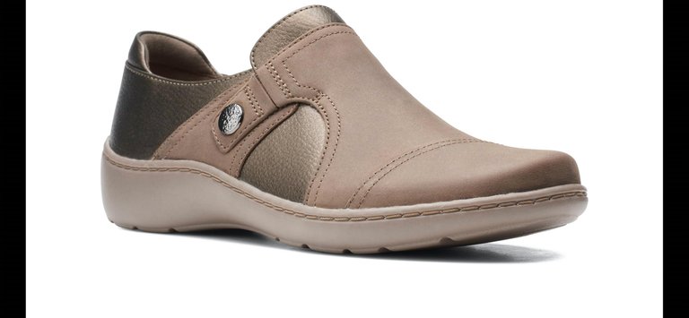 Cora Poppy Loafer In Taupe Combi - Taupe Combi