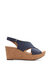 Women's Annadel Eirwyn Wedge Sandal In Navy Nubuck