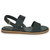 Women's Karsea Strap Sandal In Black Leather - Black Leather