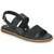 Women's Karsea Strap Sandal In Black Leather