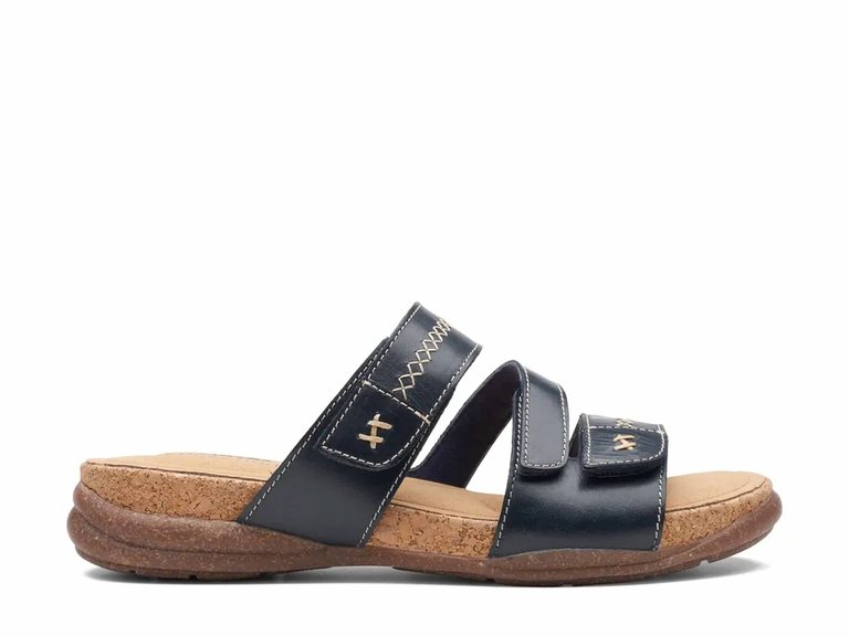 Women's Roseville Bay Sandal In Navy Leather - Navy Leather