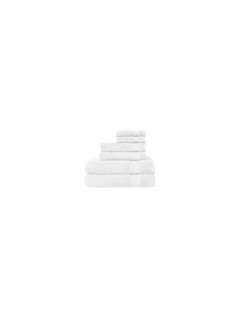 Amadeus 6 Pc Towel Set - White
