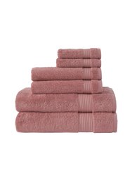 Amadeus 6 Pc Towel Set - Canyon Clay