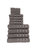 Antalya 12 Pc Towel Set - Grey