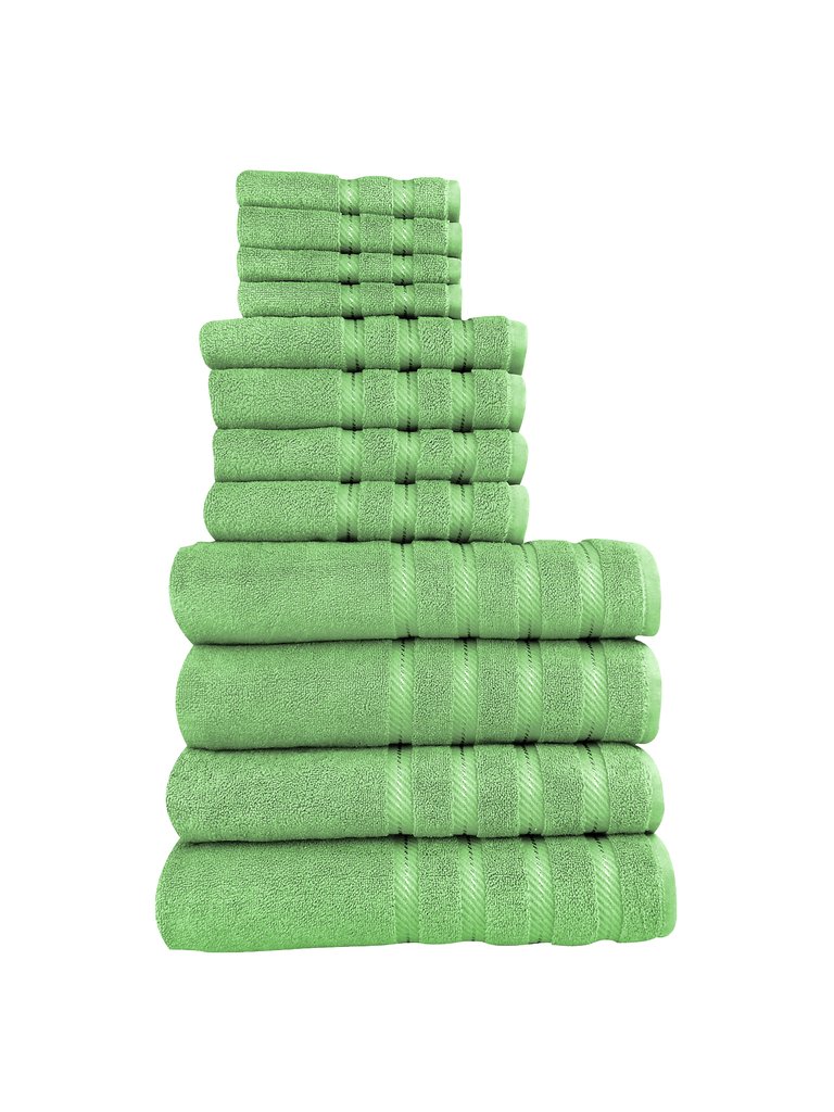 Antalya 12 Pc Towel Set - Green