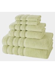 Antalya 6 Pc Towel Set - Green
