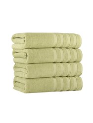 Antalya Bath Towel 4 Pc 27x55 - Green