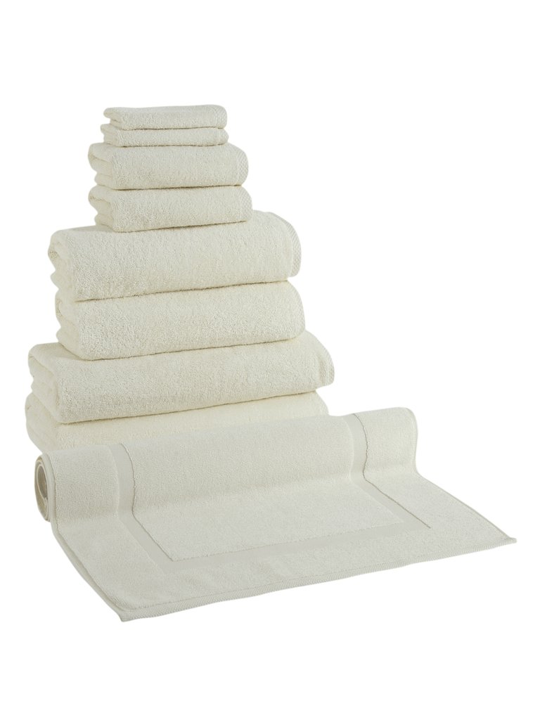 Arsenal 9 Pc Towel Set With Bathmat - Ivory
