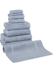 Arsenal 9 Pc Towel Set With Bathmat - Blue