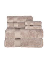 Becci Luxury Turkish Towel Collection 6 pc - Beige