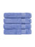 Classic Turkish Towels Genuine Cotton Soft Absorbent Amadeus Bath Towels 30x54 4 Piece Set - Serenity Blue
