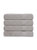 Classic Turkish Towels Genuine Cotton Soft Absorbent Amadeus Bath Towels 30x54 4 Piece Set - Stone