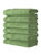 Classic Turkish Towels Genuine Cotton Soft Absorbent Amadeus Hand Towels 16x27 6 Piece Set - Greenery
