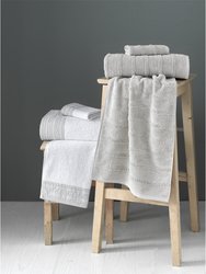 Classic Turkish Towels Genuine Cotton Soft Absorbent Carel and Garen 6 Piece Set With 2 Bath Towels, 2 Hand Towels, 2 Washcloths