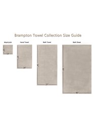 Classic Turkish Towels Genuine Cotton Soft Absorbent Shimmer/Brampton 6 Piece Set With 2 Bath Towels, 2 Hand Towels, 2 Washcloths