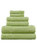 Classic Turkish Towels Genuine Turkish Cotton Soft Absorbent Mei-Tal Jacquard 6 Piece Set With 2 Bath Towels, 2 Hand Towels, 2 Washcloths, and 2 Bath  - Green