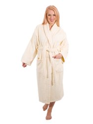 Classic Turkish Towels Shawl Collar 550 GSM Turkish Terry Cloth Robe