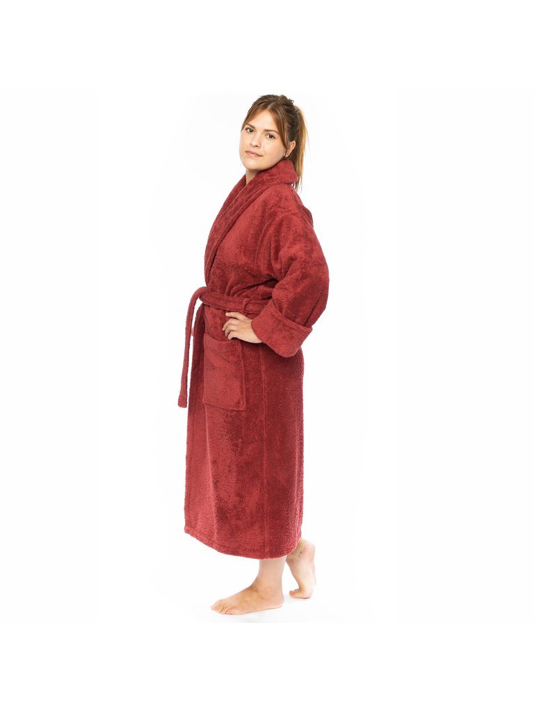 Classic Turkish Towels Shawl Collar 550 GSM Turkish Terry Cloth Robe