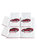 Kid Towels 6 Pc:kids - White/Red