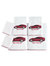 Kid Towels 6 Pc:kids - White/Red