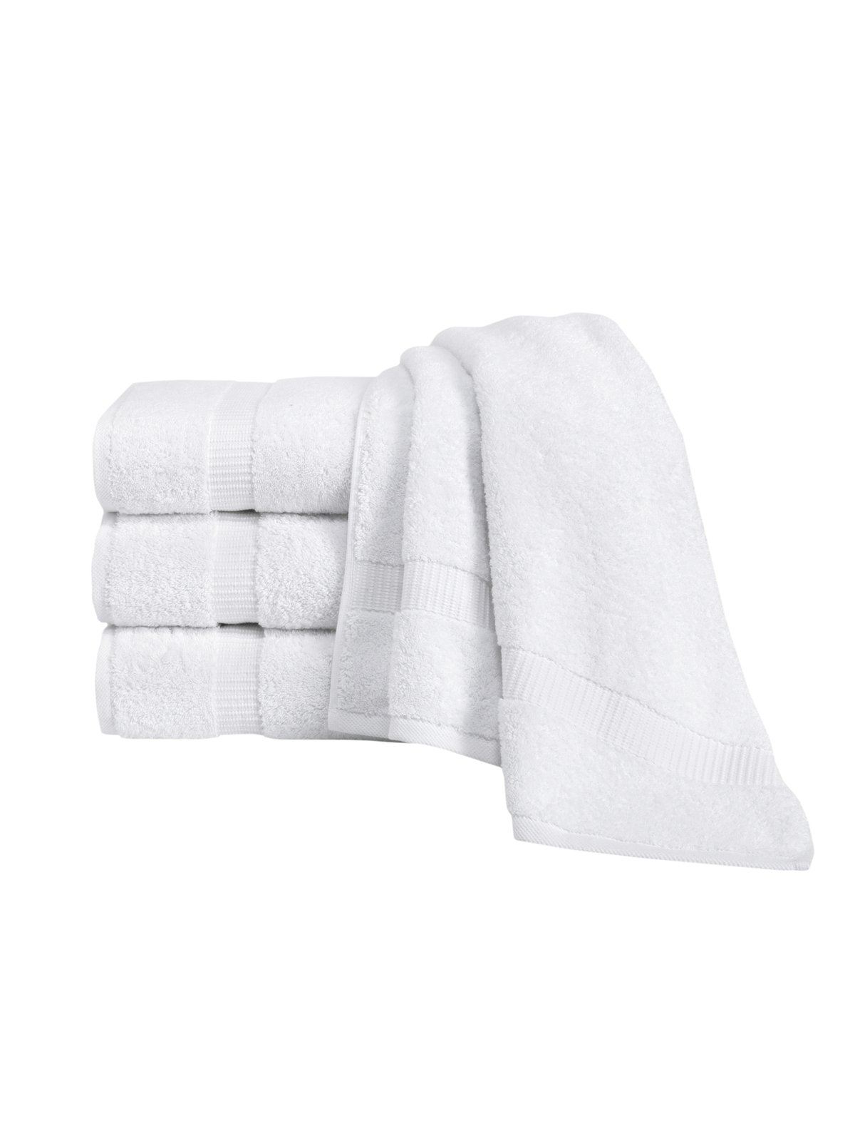 Silk Turkish Cotton Bath Towels - 4 Pieces