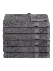 Royal Turkish Towels Villa Collection Hand Towel Pack Of 6 - Gray