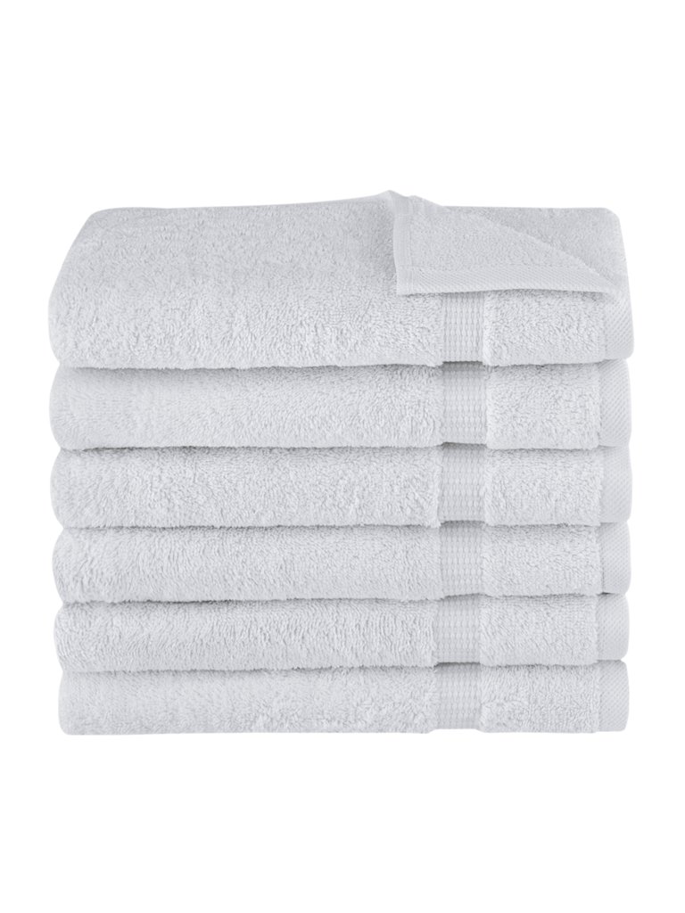 Villa Collection Hand Towel Pack Of 6 - White