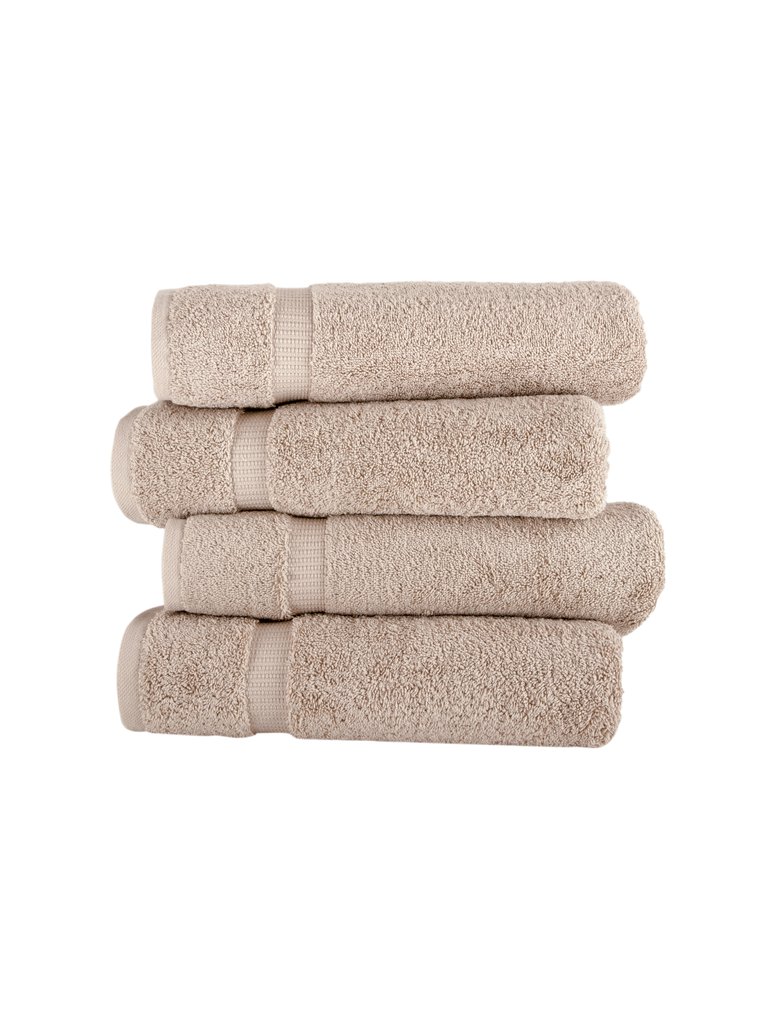 Villa Collection Hand Towel Pack Of 6 - Taupe