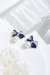 Blue Enamel Butterfly Earrings