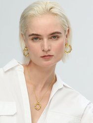 Eléa Gold Twisted Hoop Earrings