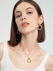 Eléa Gold Twisted Hoop Earrings