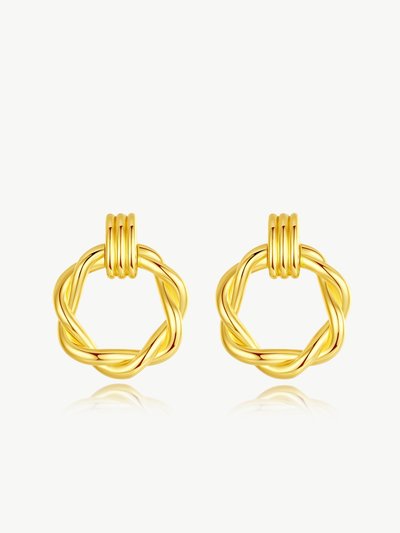 Classicharms Eléa Gold Twisted Hoop Earrings product