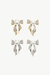 Freshwater Pearl Butterfly Stud Earrings Set - Gold/Silver