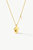 Gold Baroque Pendant and Pearl Necklace - Gold