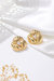 Gold Clover Designed Stud Earrings