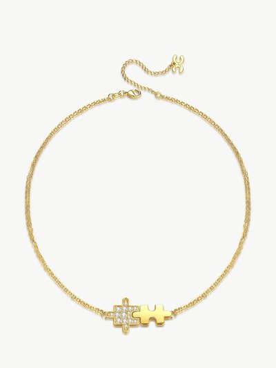 Classicharms Gold Jigsaw Puzzle Necklace product