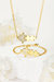 Gold Jigsaw Puzzle Necklace