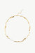 Gold Molten Baroque Pearl Necklace - Gold