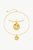 Gold Sculptural Zodiac Sign Pendant Necklace Set - Gold