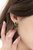 Gold Square-Cut Emerald Huggie Earrings