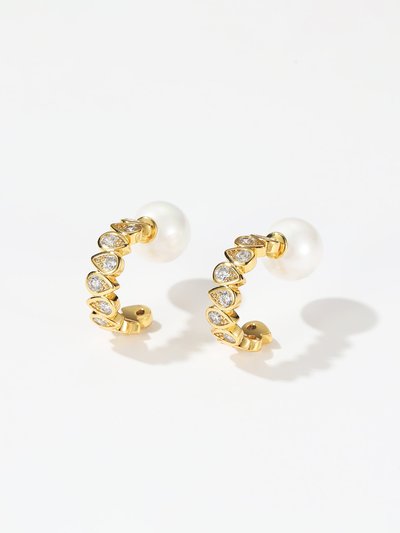 Classicharms Gold Teardrop Zirconia Earrings product