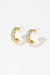 Gold Teardrop Zirconia Earrings - Gold