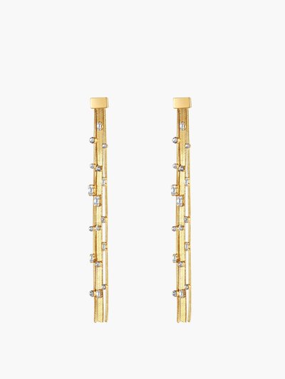 Classicharms Golden Tassel Zirconia Earrings product