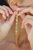 Golden Tassel Zirconia Earrings