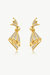 Pavé Diamonds Embellished Butterfly Earrings - Gold